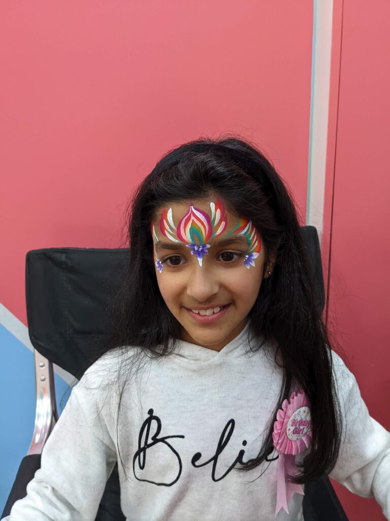 Melbourne's Favourite Party Entertainment: Paint + Pop Delights + Thrills - 5 Star Reviews 17 Rainbow crown birthday girl face paint Melbourne
face face painting
best face painter melbourne
testimonial
five star review
happy customer
facial painting
face painting melbourne