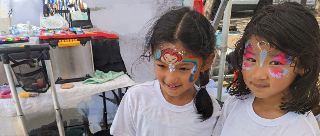 We Follow the Highest Safety and Sanitation Standards 1 safety and sanitation
Face painter Melbourne 2 girls public event safety sanitation