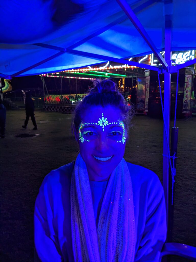 uv gems late night after dark face paint glow
best face paint for adults
adult face painter
