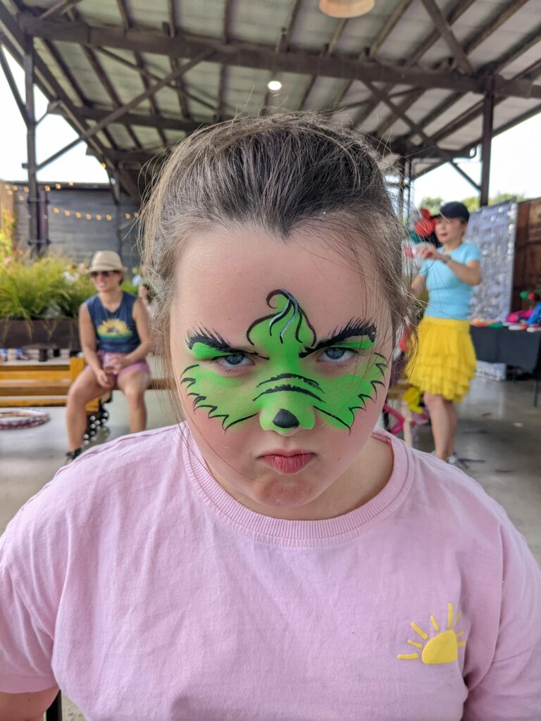 Corporate Christmas Picnic
Grinch Face Paint Idea
Christmas Face Paint Insp
Company picnic
best face paint for adults
adult face painter