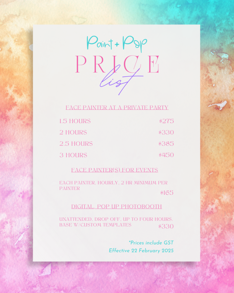 Discover Affordable Prices and Exclusive Discounts Now! 1 face paint prices face Painter hire prices
photobooth price
hire cost