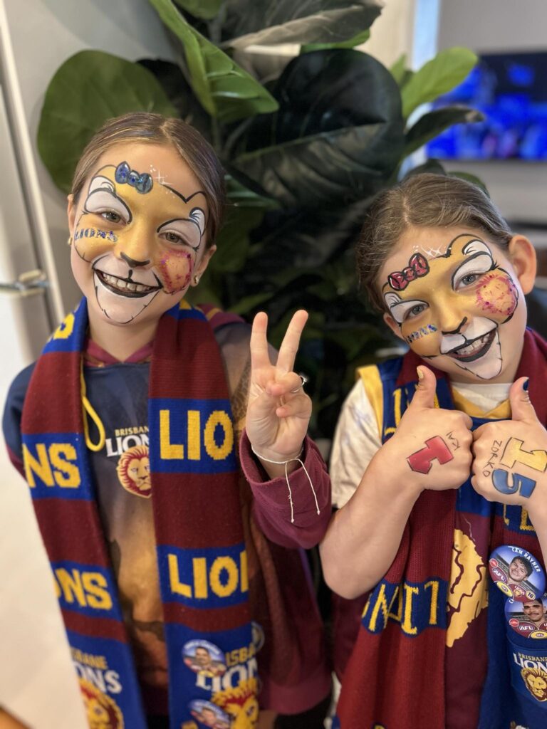 game day face paint afl grand final