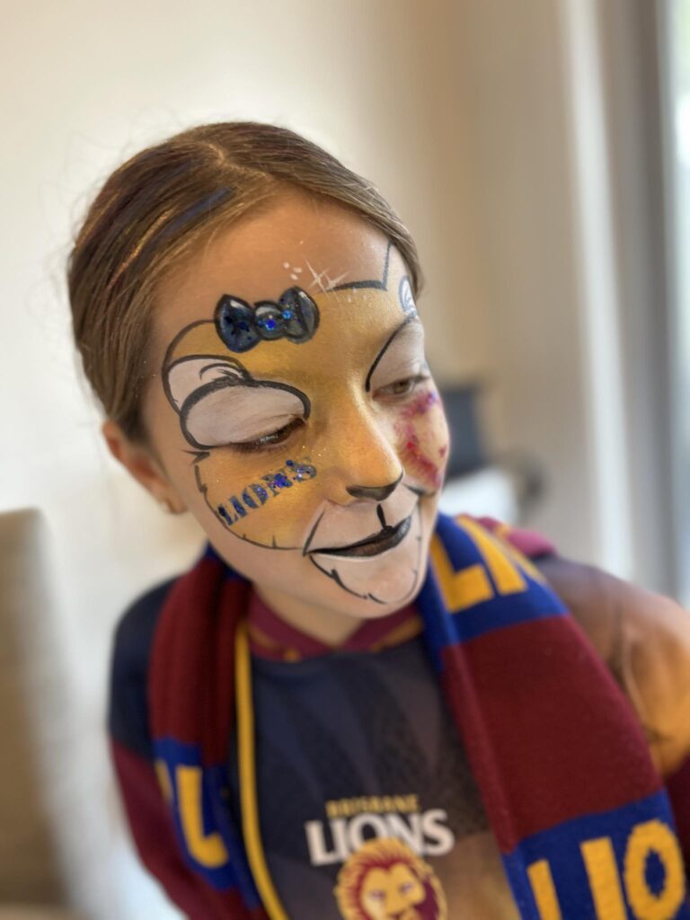 game day face paint afl